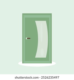  Ilustración vectorial. Puertas delanteras realistas coloridas,