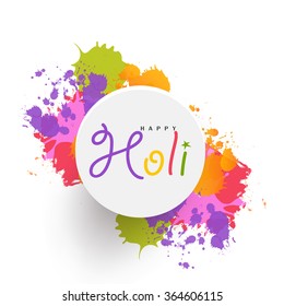 Vector illustration of colrful background for Indian festival  Holi celebrations.