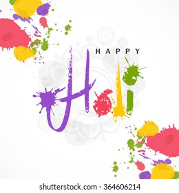 Vector illustration of colrful background for Indian festival  Holi celebrations.