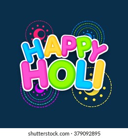 Vector illustration of colrful background for Indian festival Holi celebrations.