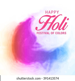 Vector illustration of colrful background for Indian festival Holi celebrations.