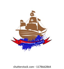 Vector illustration Columbus Day.