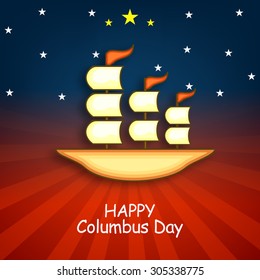 Vector illustration Columbus Day.