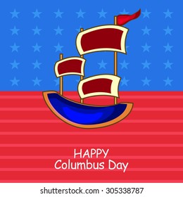 Vector illustration Columbus Day.