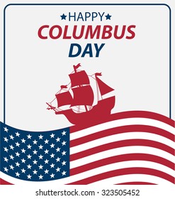 Vector illustration Columbus Day.