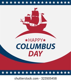 Vector illustration Columbus Day.