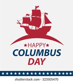 Vector illustration Columbus Day.