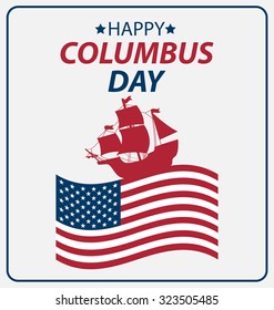 Vector illustration Columbus Day.