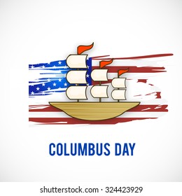 Vector illustration Columbus Day.