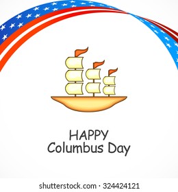 Vector illustration Columbus Day.