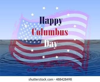 Vector illustration Columbus Day