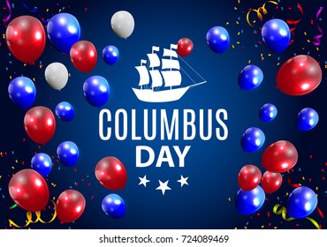 Vector Illustration of Columbus Day. EPS10