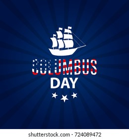 Vector Illustration of Columbus Day. EPS10
