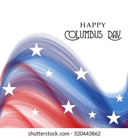Vector illustration for Columbus Day on abstract background.