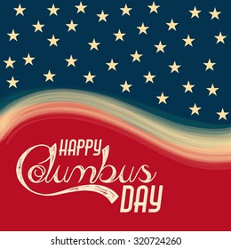 Vector illustration for Columbus Day on abstract background.