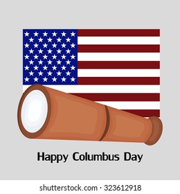 Vector illustration for Columbus Day on abstract background.