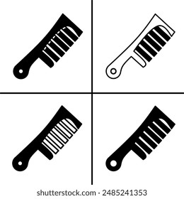 Vector illustration of comb icon for business. Stock vector design.