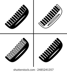 Vector illustration of comb icon for business. Stock vector design.