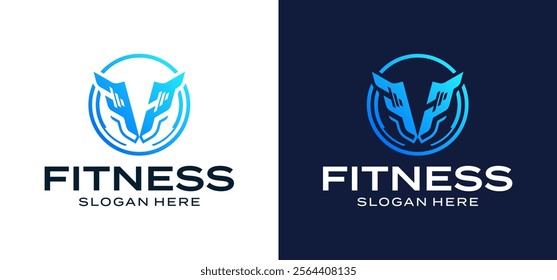 Vector illustration of Combination of Bull Logo with Burble, Sports logo, creative design, logo or symbol icon.