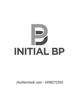 vector illustration combination initial letter b and p icon logo modern design 