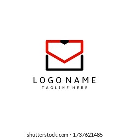 Vector illustration of a combination of letter icons and love icons. Simple, elegant, clean logo.