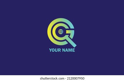 vector illustration of the combination of the letters Q and R suitable for a company logo