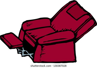 Vector illustration of comfortable chair