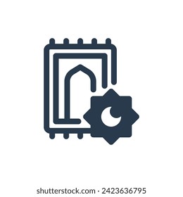 Vector Illustration of Comfortable Prayer Mat
