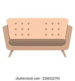 Vector illustration of a comfortable sofa chair for living room, for home furnishings advertising