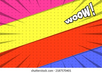 Vector illustration, comic background with pop art style 