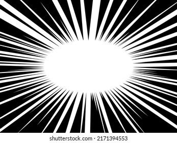 Vector illustration of comic book radial lines background,Star burst or sun rays abstract backdrop.