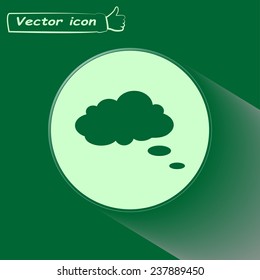 Vector illustration of comic cloud