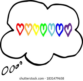 Vector illustration of comic doodle style phrases and words