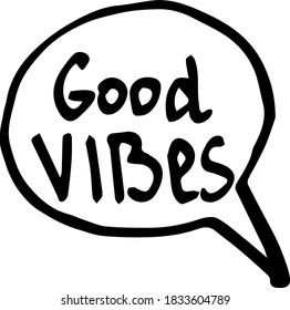 Vector illustration of comic doodle style phrases and words