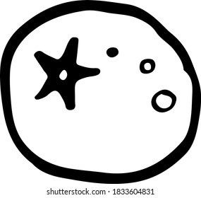Vector illustration of comic doodle style phrases and words