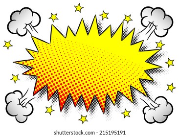 vector illustration of a comic sound effect wham