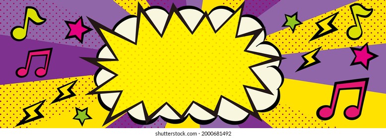 Vector illustration of comics balloon