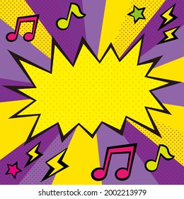 Vector illustration of comics balloon