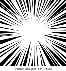 Vector Illustration of Comics Stripes for Design, Website, Background, Banner. Ray Element Template