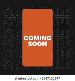 Vector Illustration Coming Soon template 