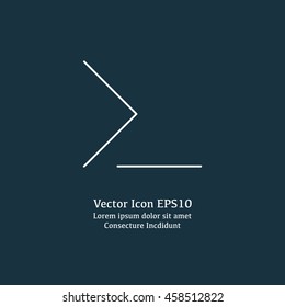 Vector illustration of command line icon
