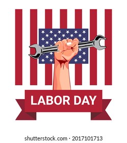 Vector illustration of commemorating international labor day