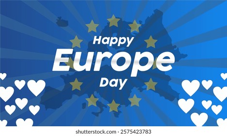 vector illustration commemorating world european day