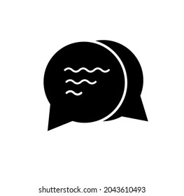 ilustración vectorial del icono de comentario