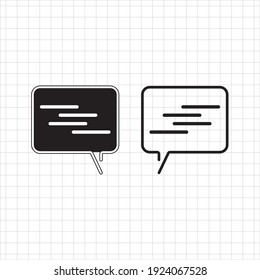 Vector Illustration Comment Comment Icon User Stock Vector (Royalty ...