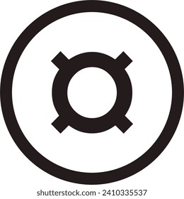 Vector illustration. Common currency symbol, financial icon isolated on transparent background for app or website, vector sign.