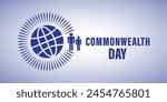 Vector illustration of Commonwealth Day social media feed template