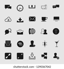 Vector illustration of communication icons set - phone wireless network sign symbols, computer illustrations. web icons, EPS10.