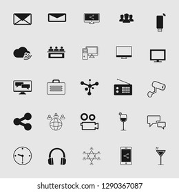 Vector illustration of communication icons set - phone wireless network sign symbols, computer illustrations. web icons, EPS10.