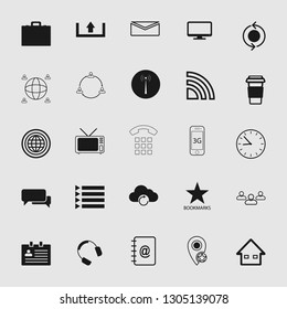 Vector illustration of communication icons set
